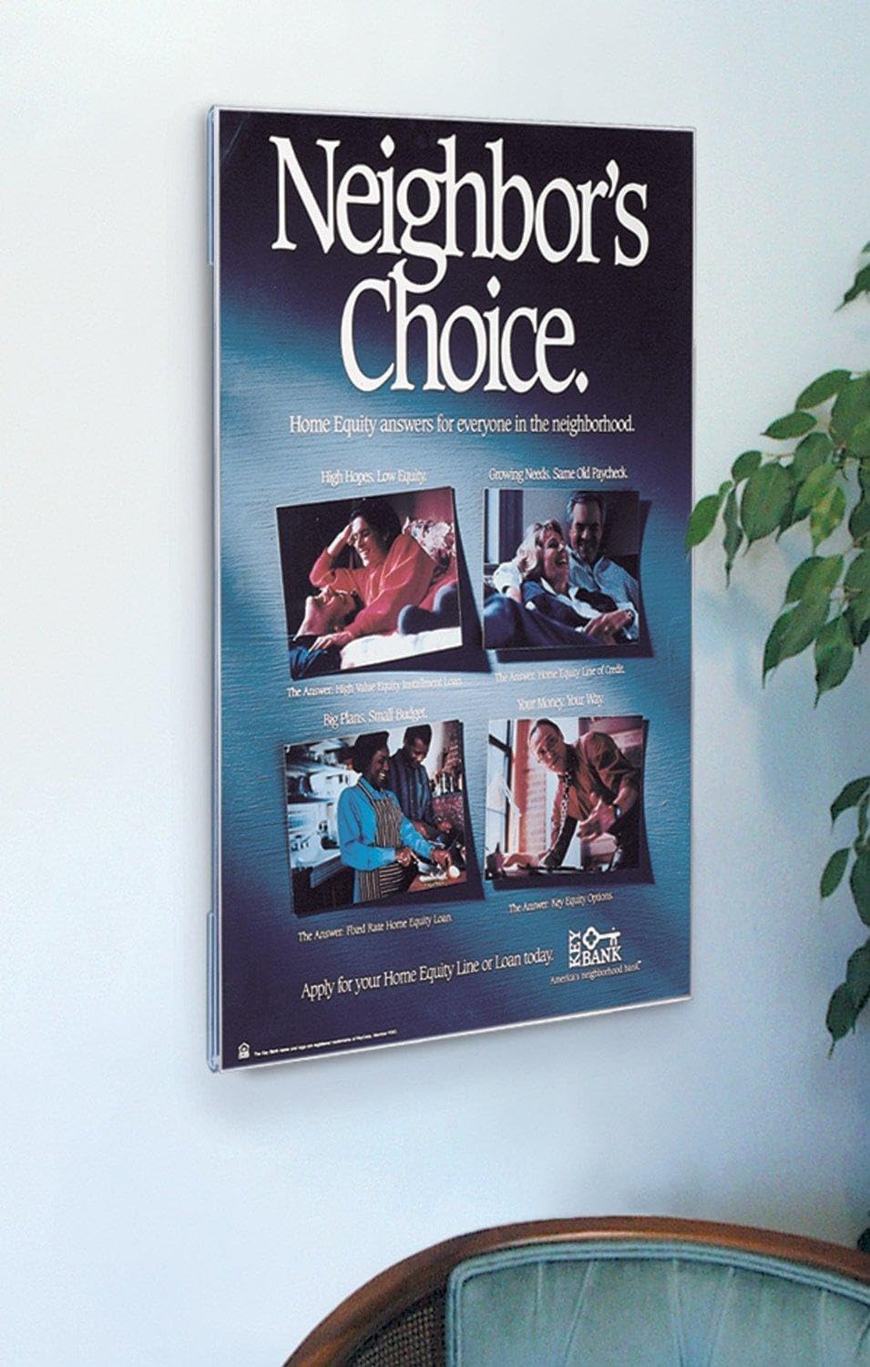 Source One 6 Pack 11x17 Removable Peel & Stick Clear Sign Holder Ad Frame - Perfect for Retail Displays, Office Organization & Classroom Decorations