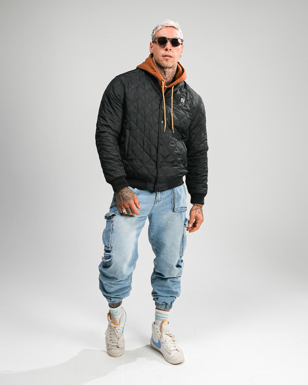Men's Black Bomber Jacket - Stylish & Comfortable Outerwear for Casual Wear, Travel & Outdoor Activities