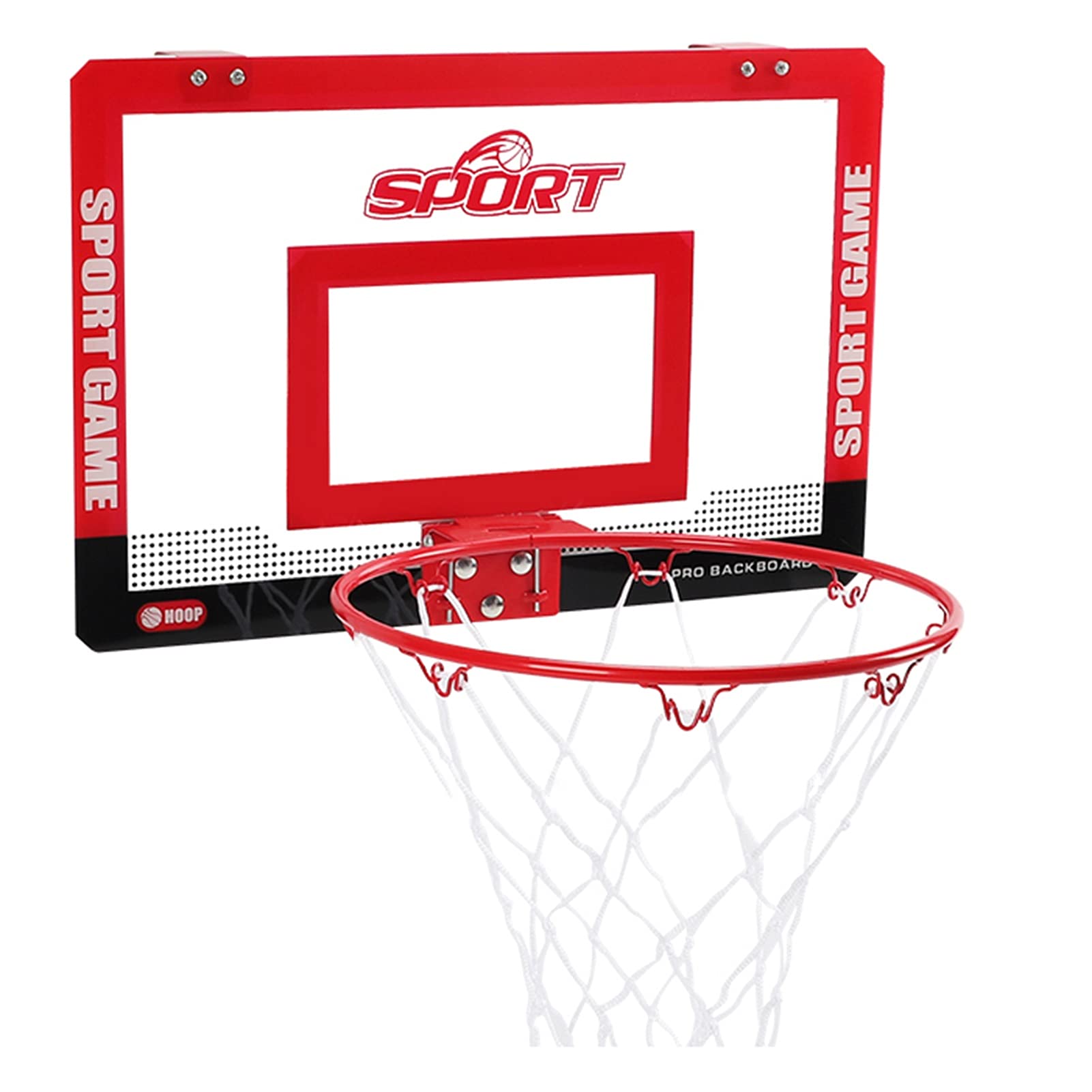 Mini Basketball Hoop Set for Kids - 17.9x12in Wall Mounted Indoor Basketball Game with 2 Balls & Accessories - Perfect for Home, Office, Kindergarten & Playroom Fun