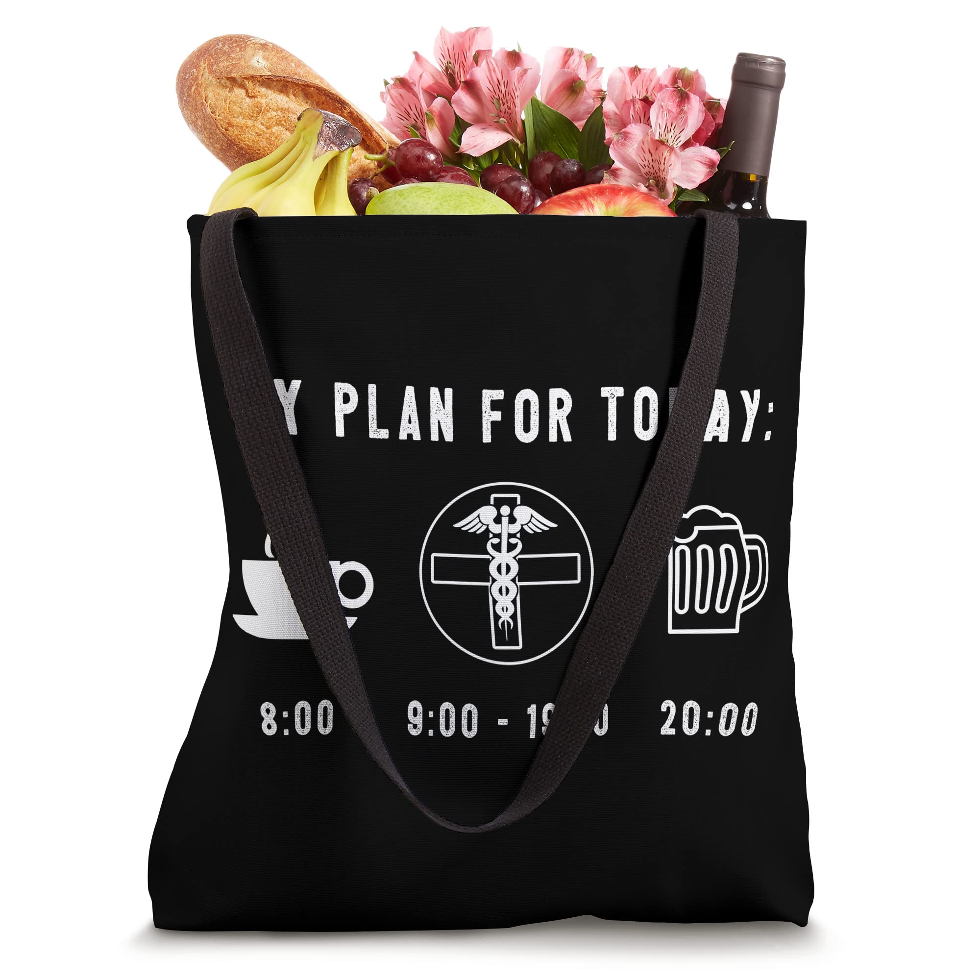 Funny Doctor Gifts for Graduation - PhD Med School Graphic Tote Bag - Perfect for Medical Students, Residents & Healthcare Professionals