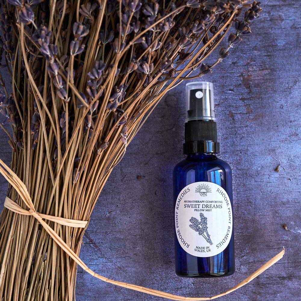 Organic Lavender Pillow Mist Sleep Spray (50ml) - Calming Essential Oils for Better Sleep & Anxiety Relief - Vegan, Cruelty-Free & UK Made - Perfect for Adults & Kids Bedtime Routine, Travel & Relaxation