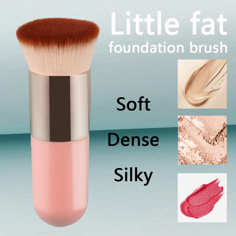 16pcs Professional Makeup Brush Set with Foundation Brush, Powder Puff & Blending Sponges - Liquid, Cream & Powder Cosmetic Tools - Washable & Reusable Makeup Kit for Daily Beauty Routine & Professional Makeup Application