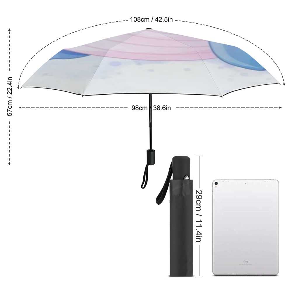 Windproof Travel Umbrella - Compact Folding Rain Umbrella with Automatic Open/Close for Men & Women - Perfect for Golf, Commuting & Outdoor Activities
