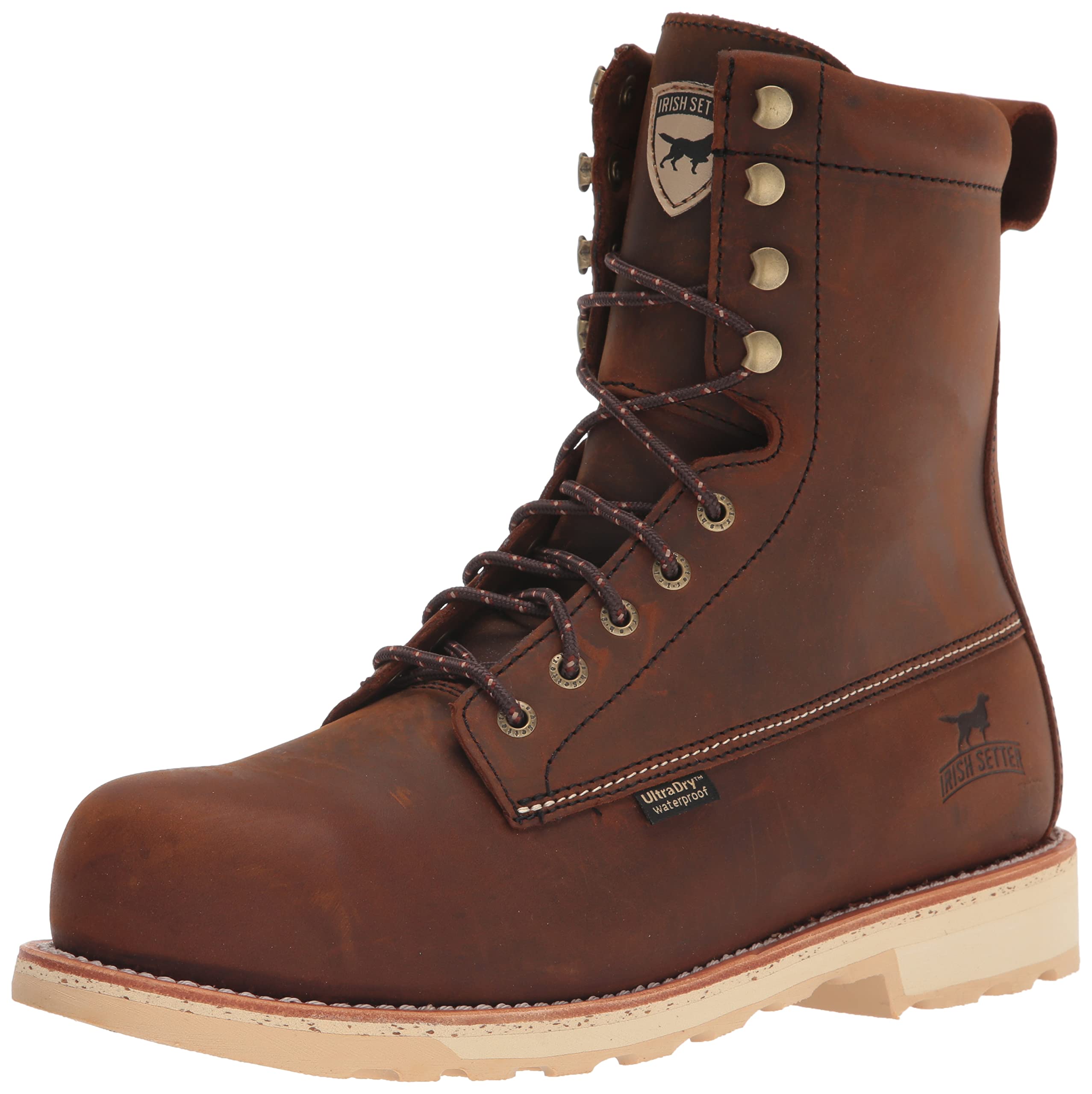 Irish Setter Men's Wingshooter ST Waterproof Work Boot - Durable Construction Shoes for Hunting, Hiking & Outdoor Work | Slip-Resistant & Comfortable Safety Footwear