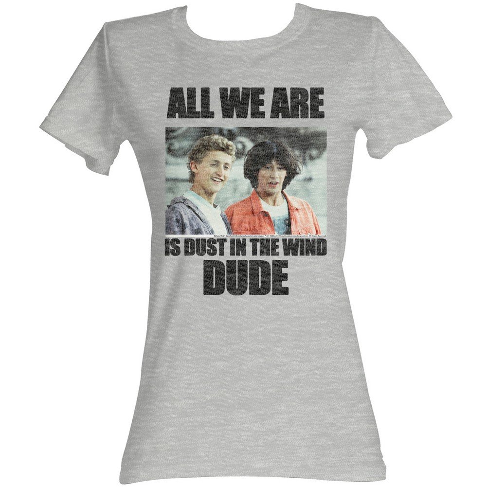Bill & Ted's Excellent Adventure Sci-Fi Comedy Movie T-Shirt - The Wind Dude JRS Sheer Tee for Fans & Casual Wear