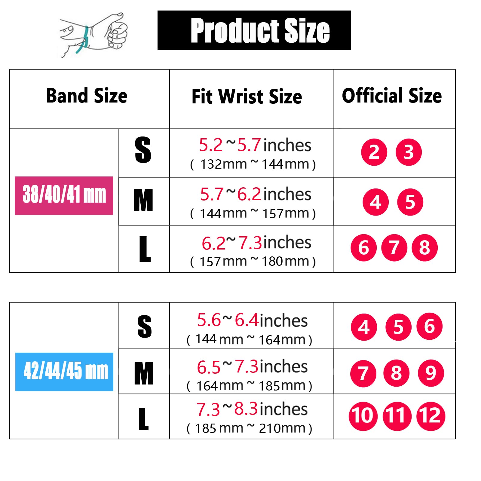 Elastic Nylon Sport Solo Loop Strap for Apple Watch Series 9/8/7/6/5/4/3/SE - Stretchy Braided Band Compatible with 38mm/40mm/41mm/42mm/44mm/45mm/46mm/49mm Models - Perfect for Workouts, Running & Everyday Wear