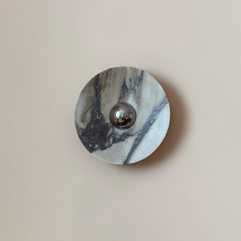 Calacatta Marble Wall Sconce Light - Modern Gold Finish Bathroom Vanity Lighting for Bedroom, Hallway & Living Room Decor