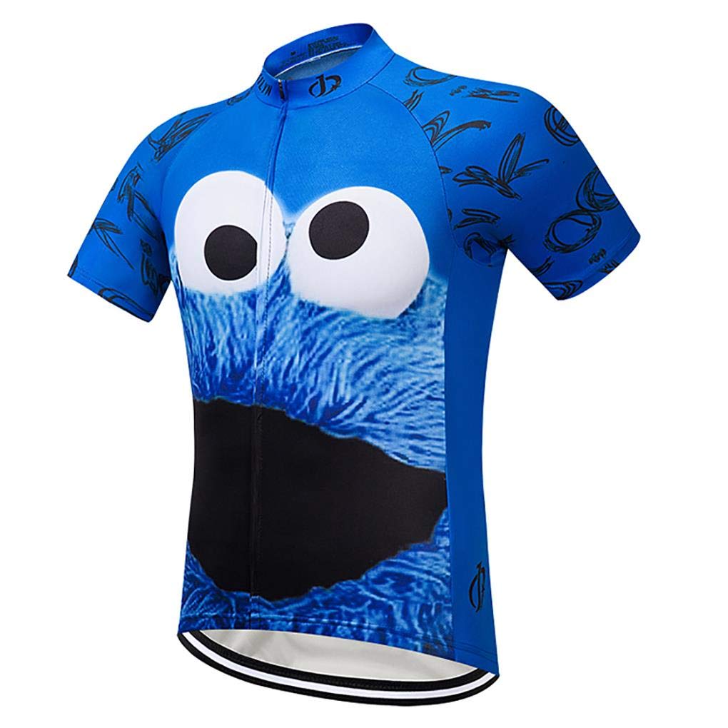 Men's Quick-Dry Cycling Jersey Short Sleeve - Funny Mountain Bike Shirt for MTB & Road Biking - Perfect for Summer Rides & Outdoor Cycling Adventures