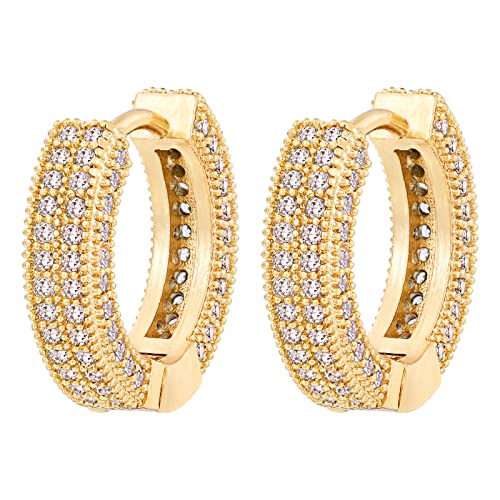 B-CZ 14K Gold 15.5mm