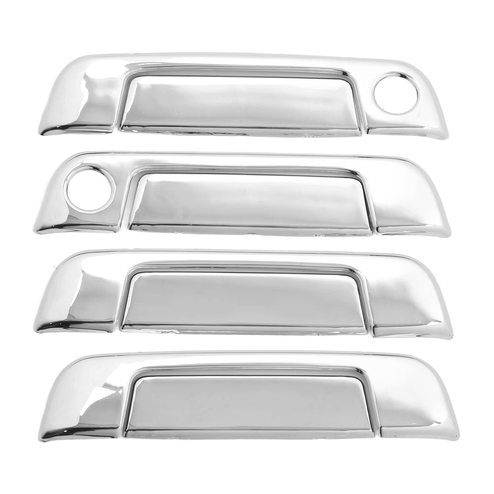 EVGATSAUTO ABS Chrome Weatherproof Exterior Door Handle Cover Trim - 4 Sets Replacement for BMW E32 E34 E36 Models | Durable Car Accessories for Weather Protection & Style Enhancement