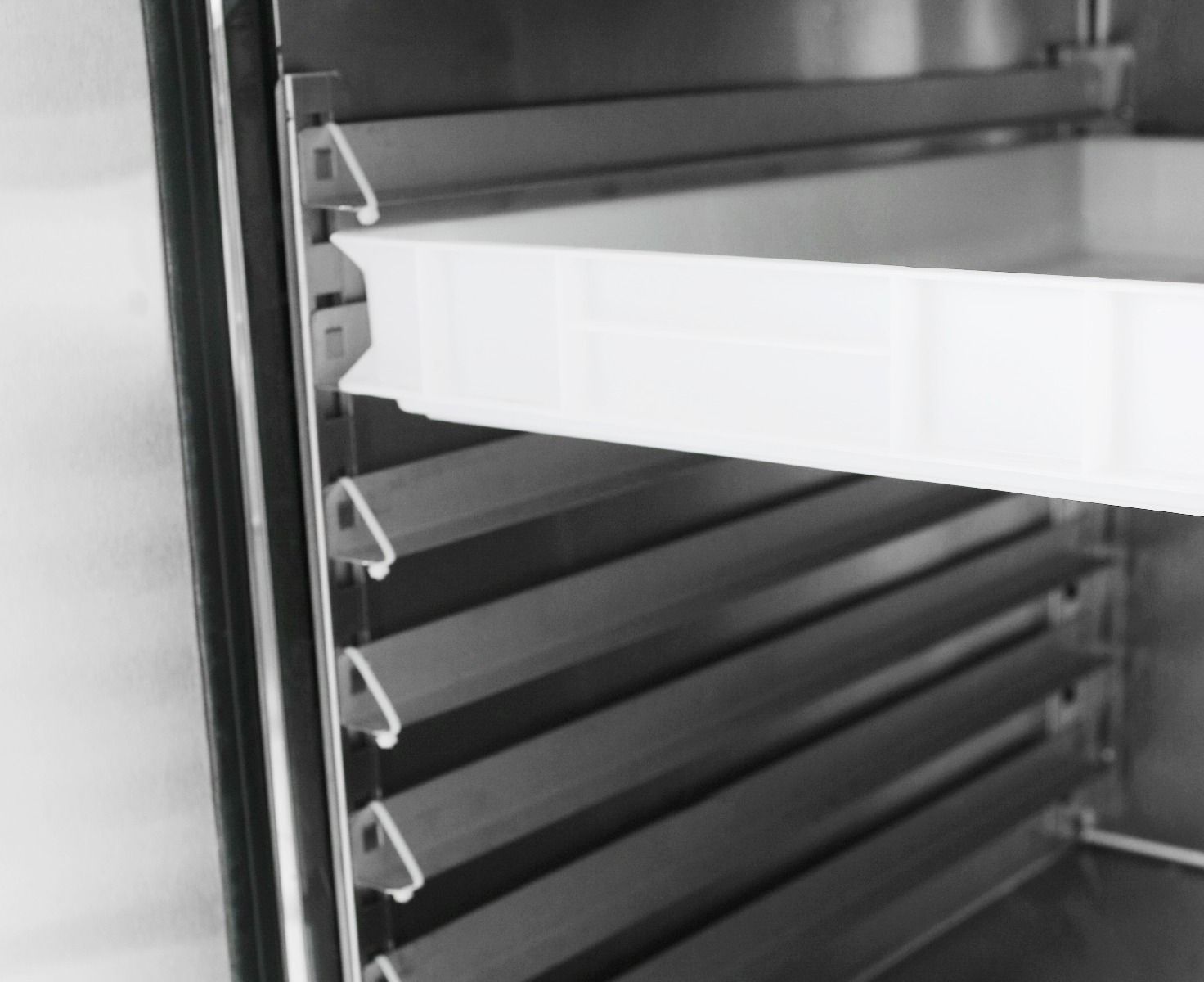 Atosa EPF3480 Commercial 2-Door Refrigerated Pizza Prep Table with Drawers - Perfect for Restaurants, Pizzerias & Catering Businesses