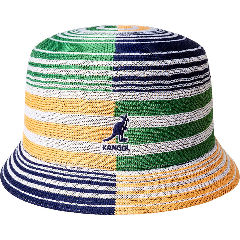 Kangol Digital Stripes Bin Hat - Stylish & Comfortable Bucket Hat for Men & Women - Perfect for Outdoor Activities, Beach, Hiking & Travel