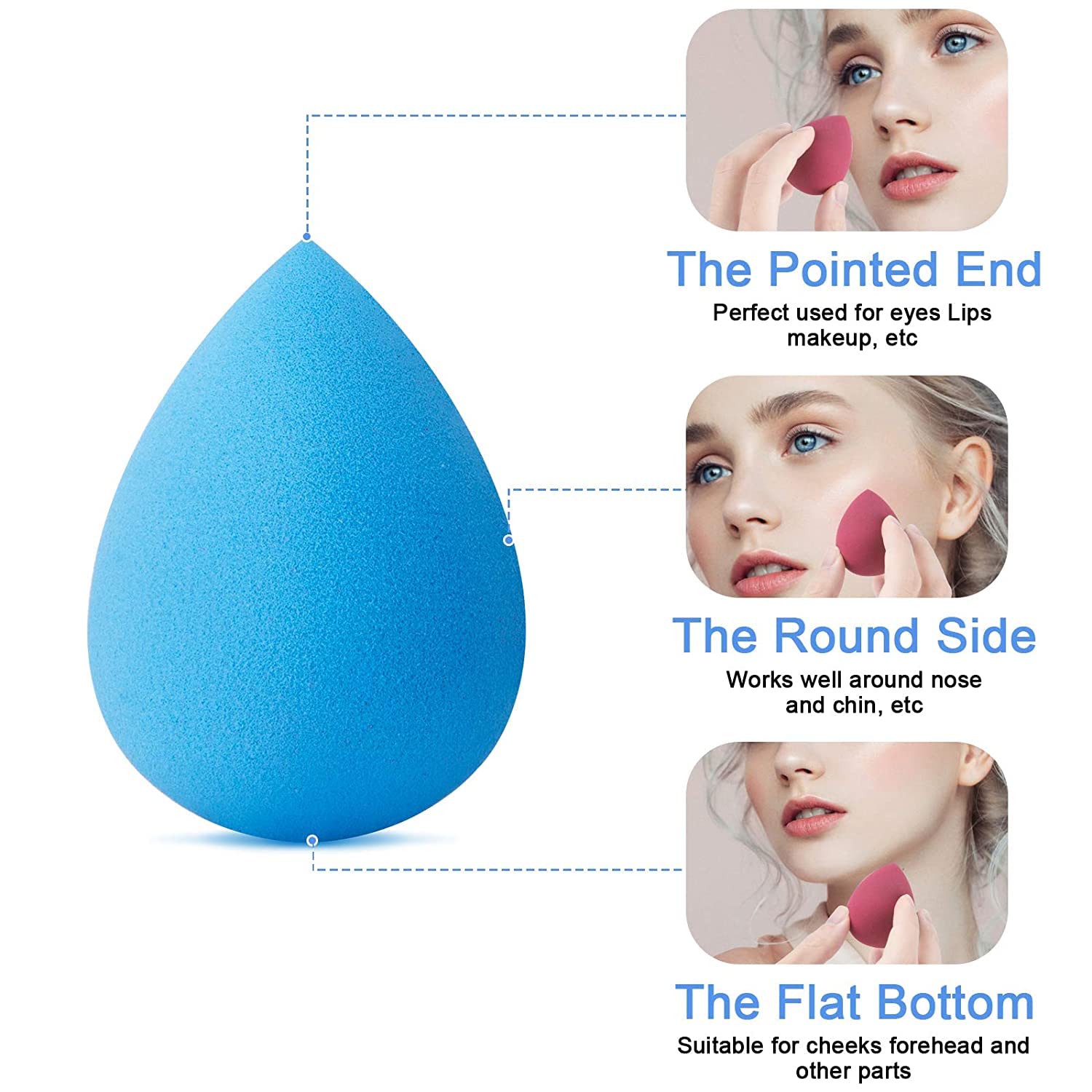 Manaka Makeup Sponge Beauty Blender - Pack of 1 for Flawless Application
