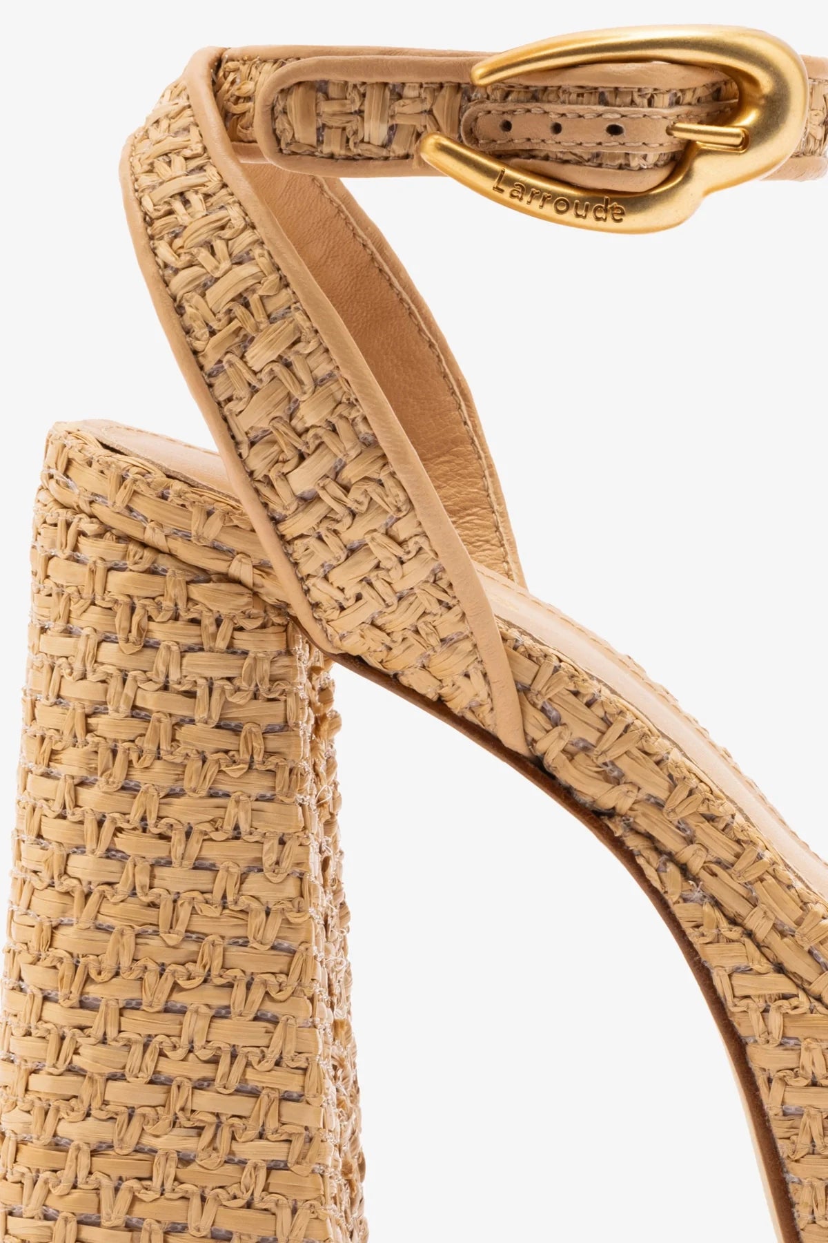 Dolly Verona Sandal - Women's Beige Leather & Natural Raffia Summer Sandals | Comfortable Casual Shoes for Beach, Vacation & Everyday Wear