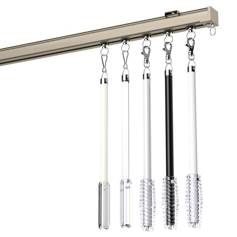 Aluminum Curtain Pull Wand - Molly Style Adjustable Window Blind Wand for Easy Operation - Perfect for Living Room, Bedroom, and Office Windows
