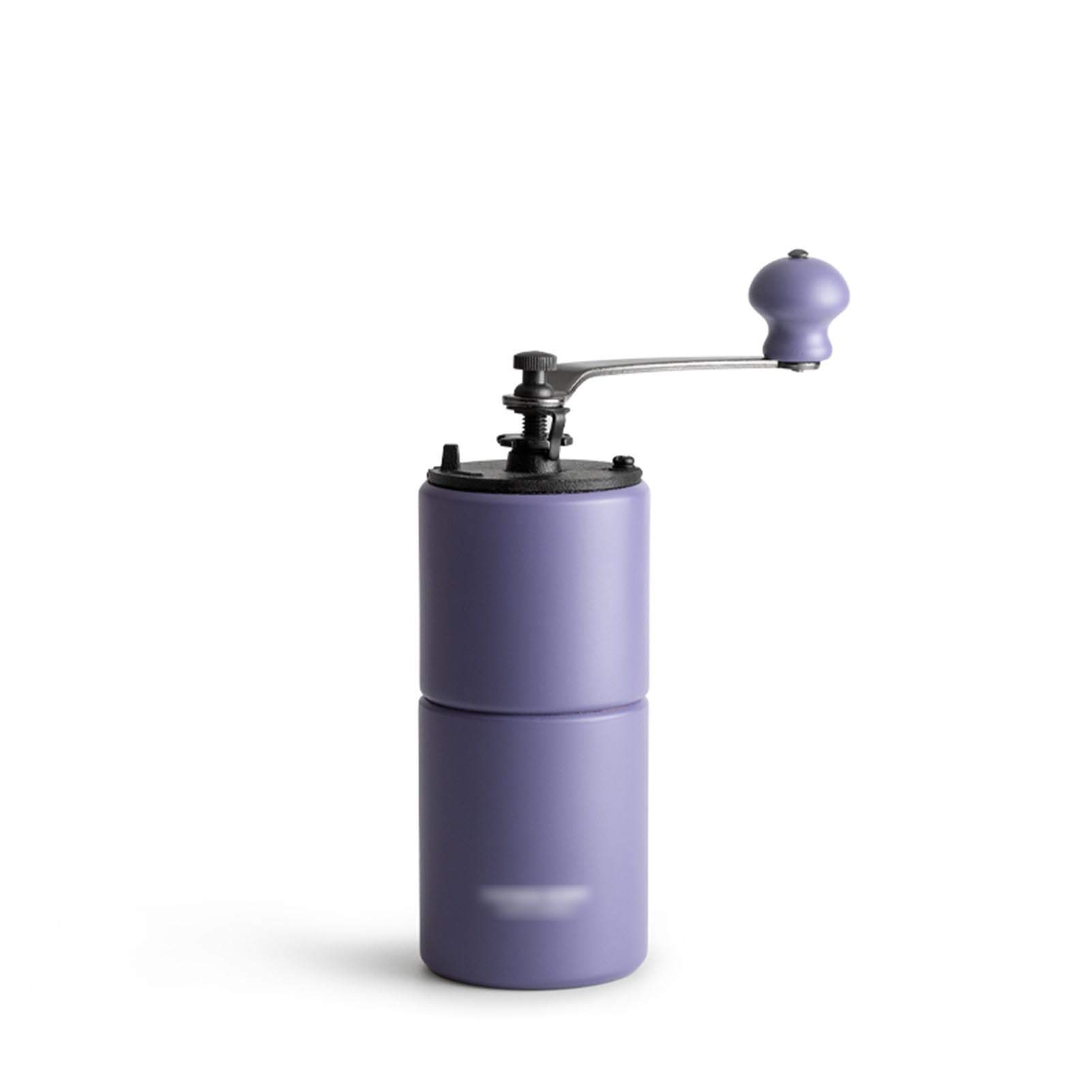 Premium Manual Coffee Grinder - Hand Crank Burr Mill for Espresso, French Press & Pour Over - Portable Coffee Bean Grinder for Home & Travel (Purple) - Perfect for Camping, Office & Gifts