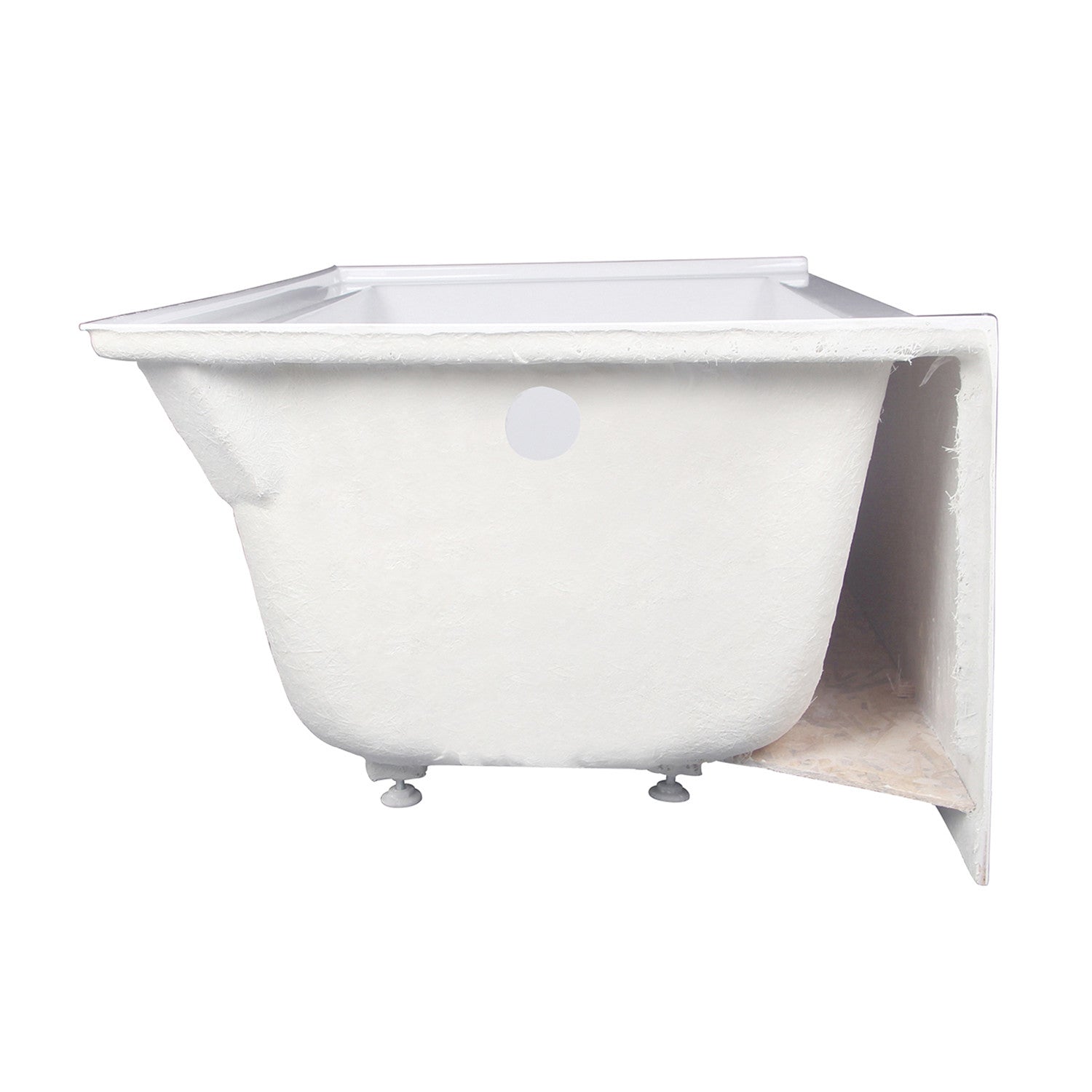 Aqua Eden VTAP663222L 66-Inch Acrylic Rectangular 3-Wall Alcove Bathtub - Left Hand Drain, Glossy White - Perfect for Modern Bathrooms & Spa-Like Retreats