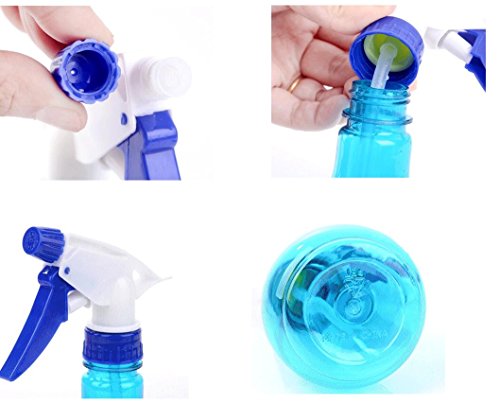8 oz Plastic Spray Bottles with Lids - Large Capacity for Dog Grooming, Garage Fuel Storage, Bed & Food Spraying - Freezer Safe Treat Dispenser for Pets & Household Use