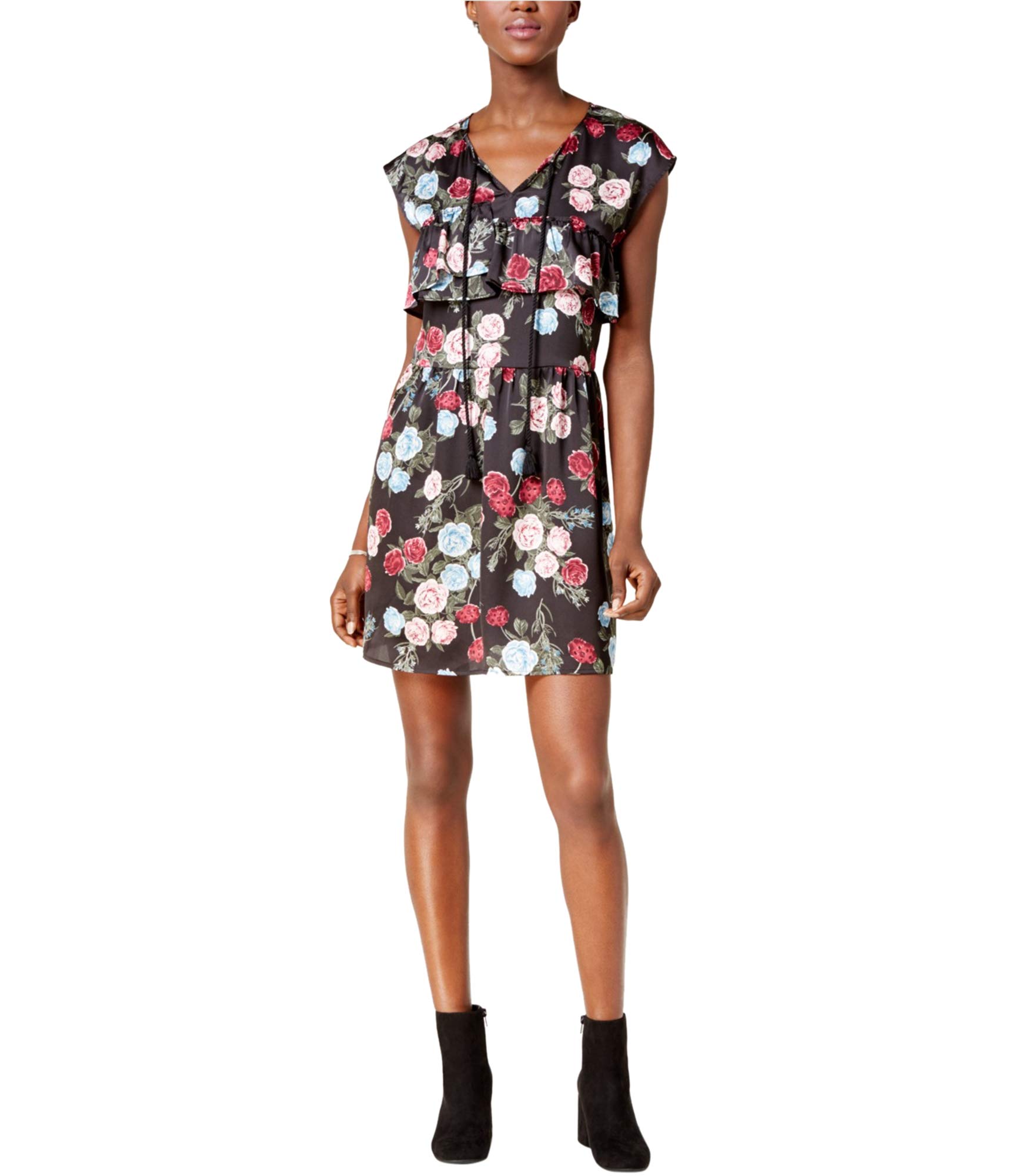 Kensie Women's Floral Print Dress with Rose Bouquets - Elegant Summer Casual Dress for Parties, Weddings & Date Nights