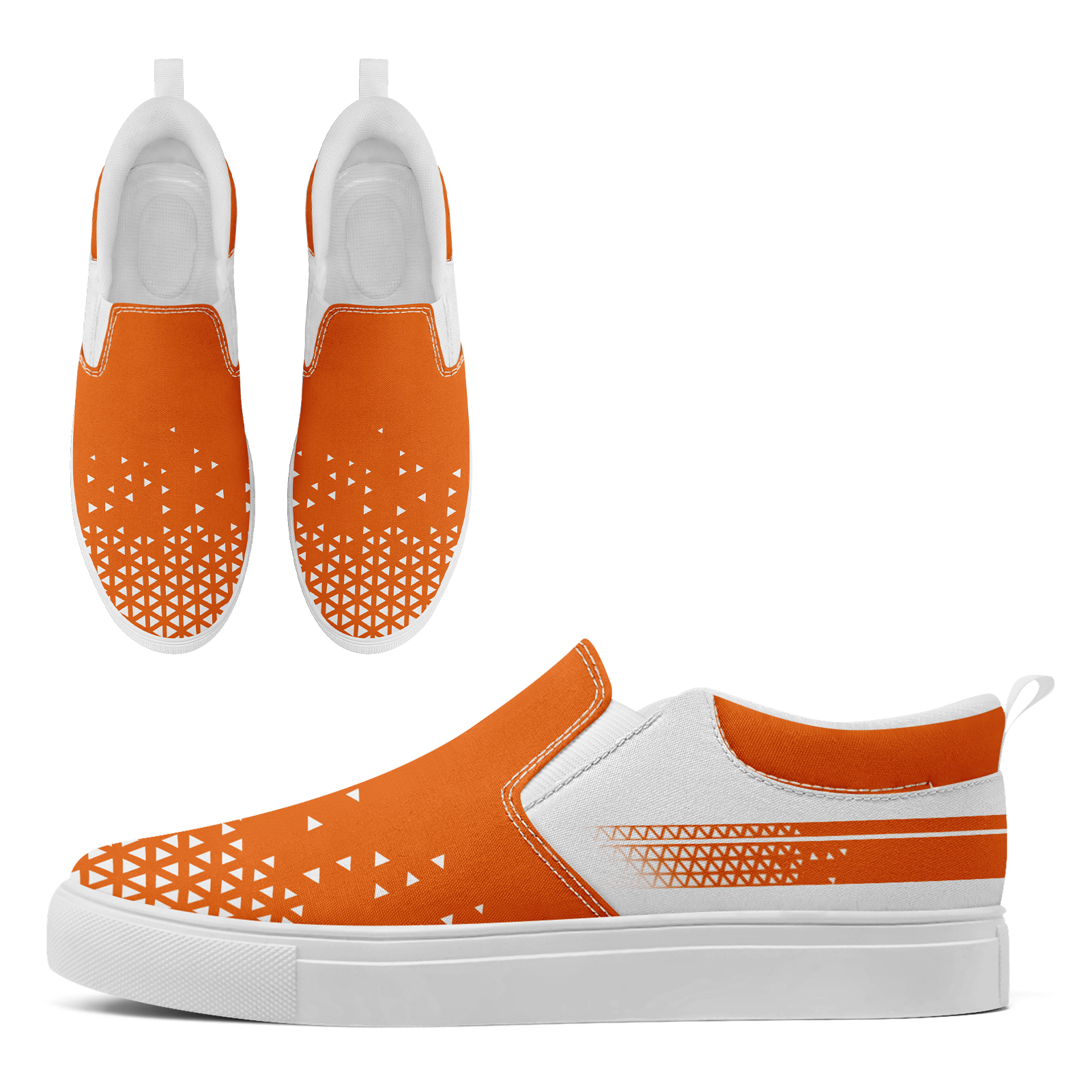 Custom Personalized Slip-On Canvas Sneakers - Handmade Fashion Shoes for Men & Women (FN071 E023042) - Perfect for Casual Wear, Street Style & Everyday Comfort