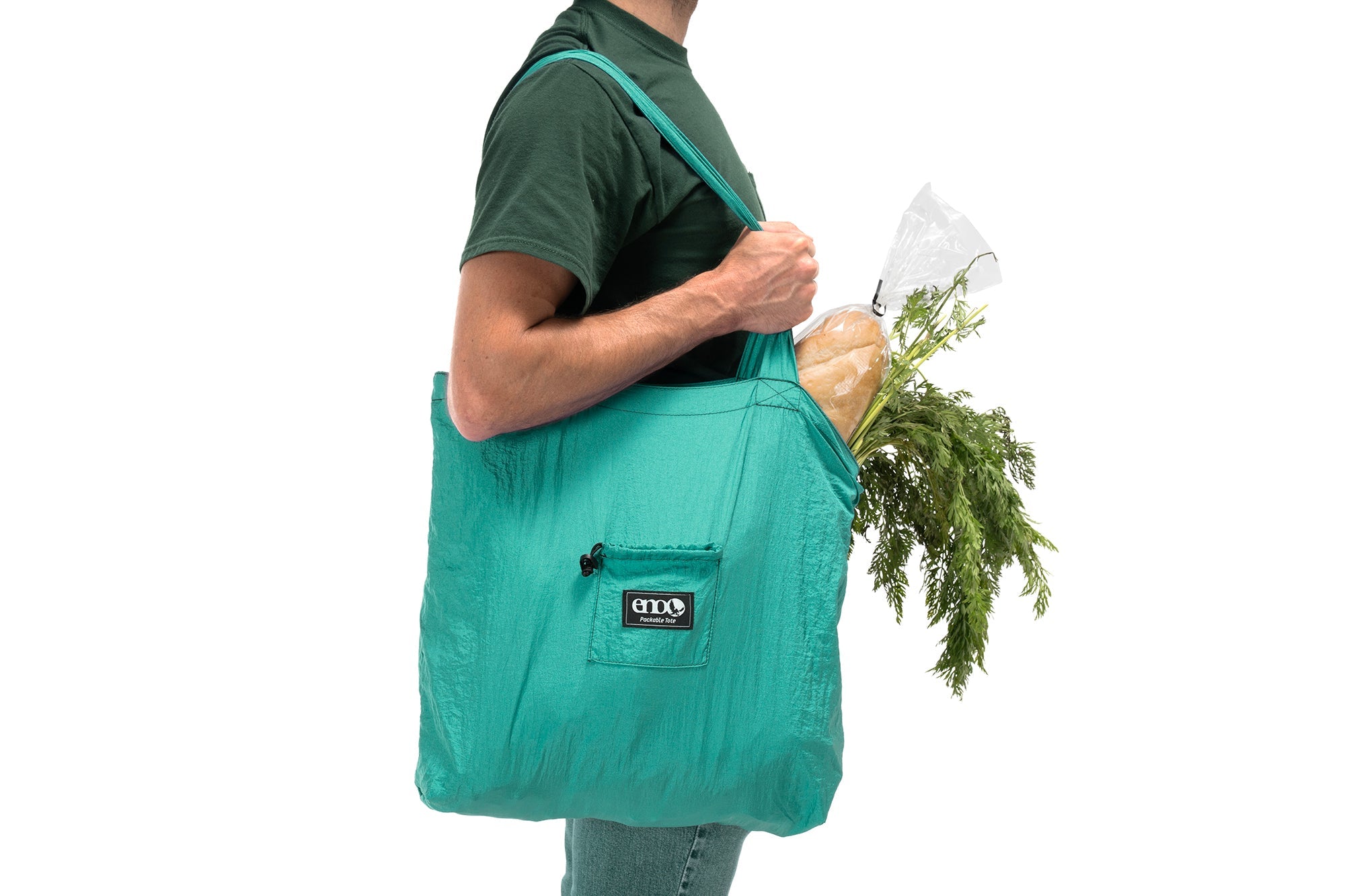 Foldable Reusable Shopping Tote Bag - Lightweight Packable Grocery Tote for Travel, Beach & Daily Use - Eco-Friendly Grocery Bags for Shopping, Market & Errands