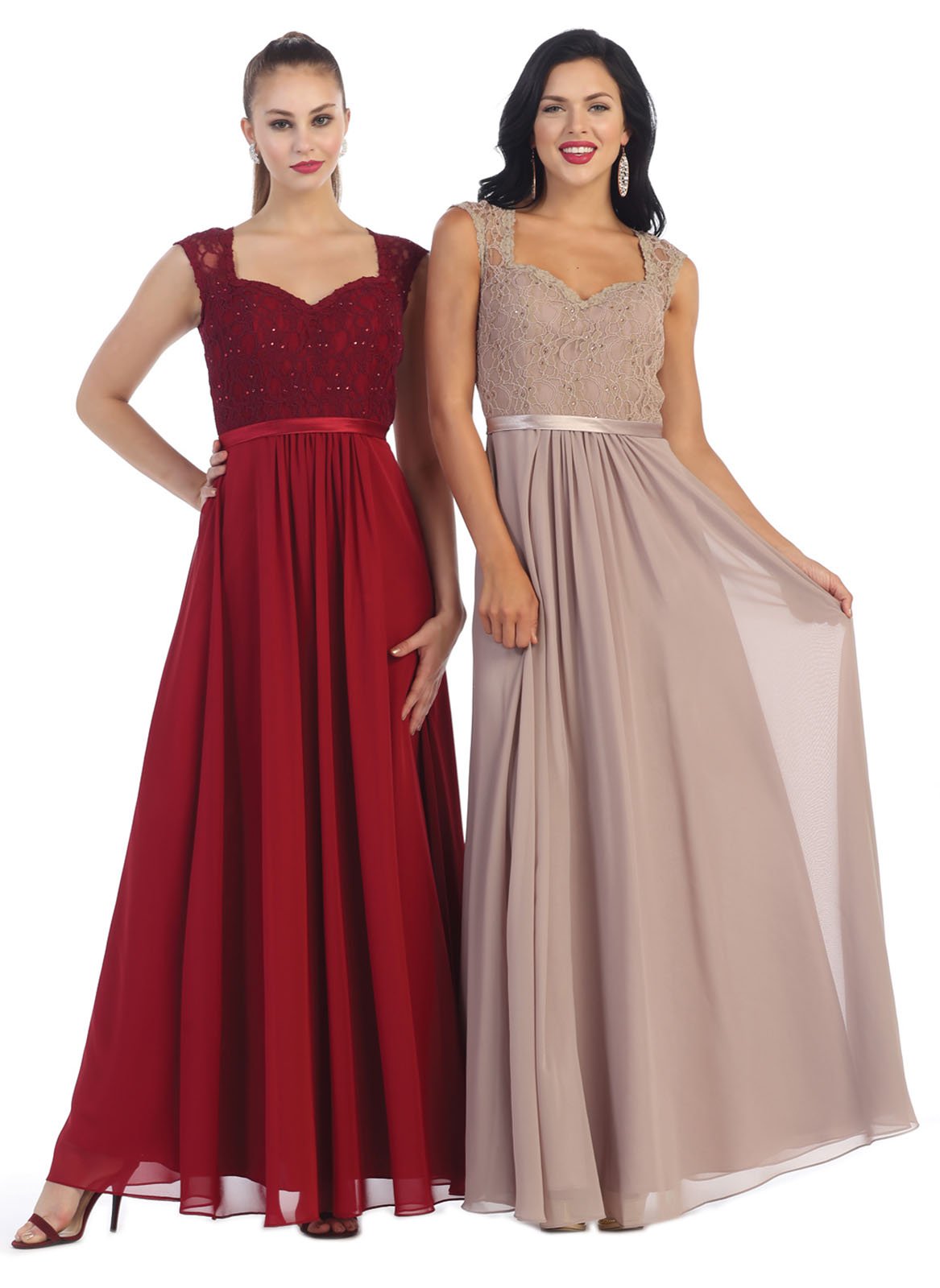 May Queen MQ1287 Sleeveless Long Formal Evening Gown for Women - Elegant Prom, Wedding, Gala & Black Tie Event Dress