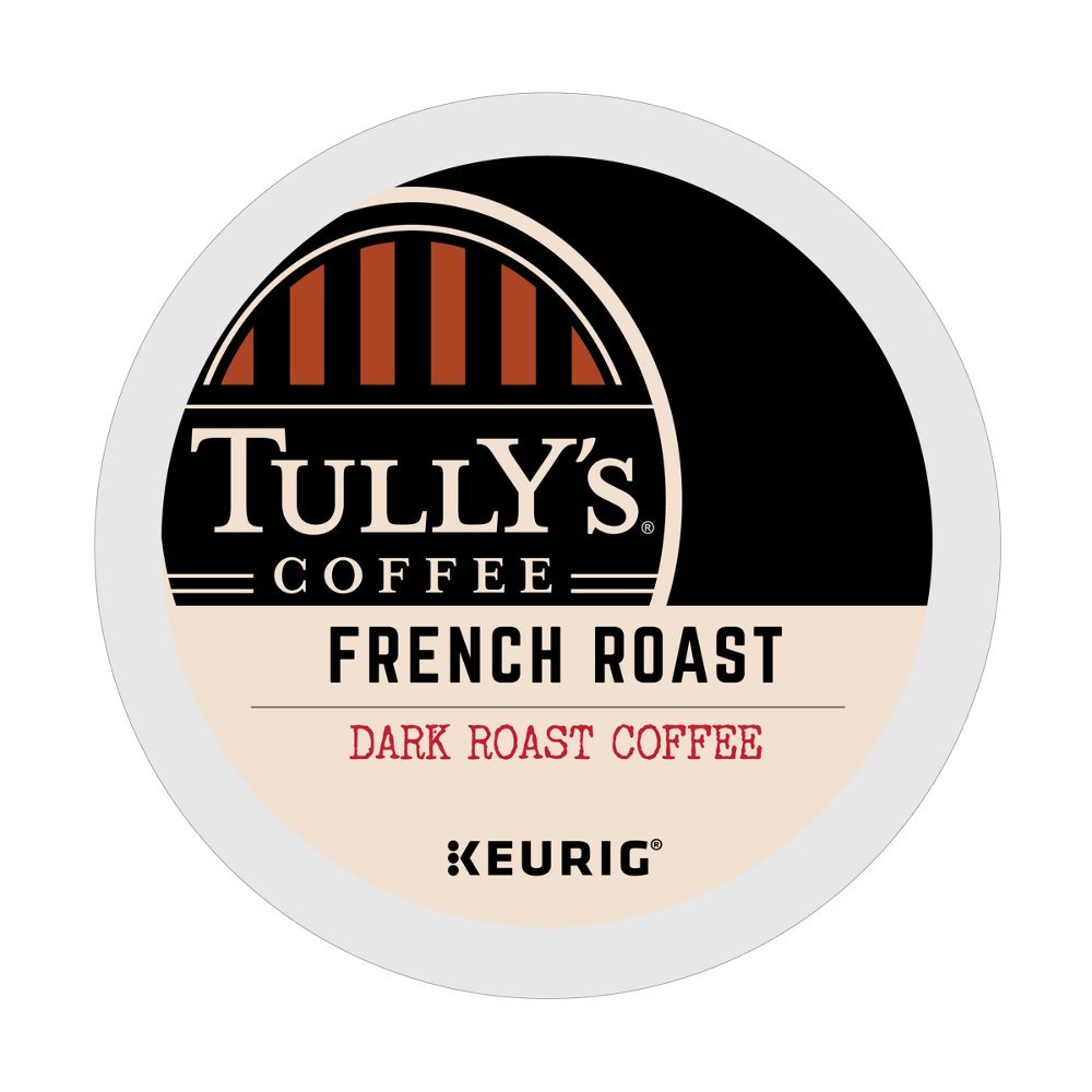 Tully's French Roast Extra Bold Dark Coffee Pods - 144 Keurig K-Cups for Strong Brew | Perfect for Office, Home & Morning Energy Boost
