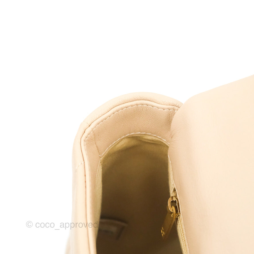 Chanel 19 Small Beige Handbag with Mixed Hardware - Luxury Crossbody Bag for Women, Perfect for Everyday Use & Special Occasions