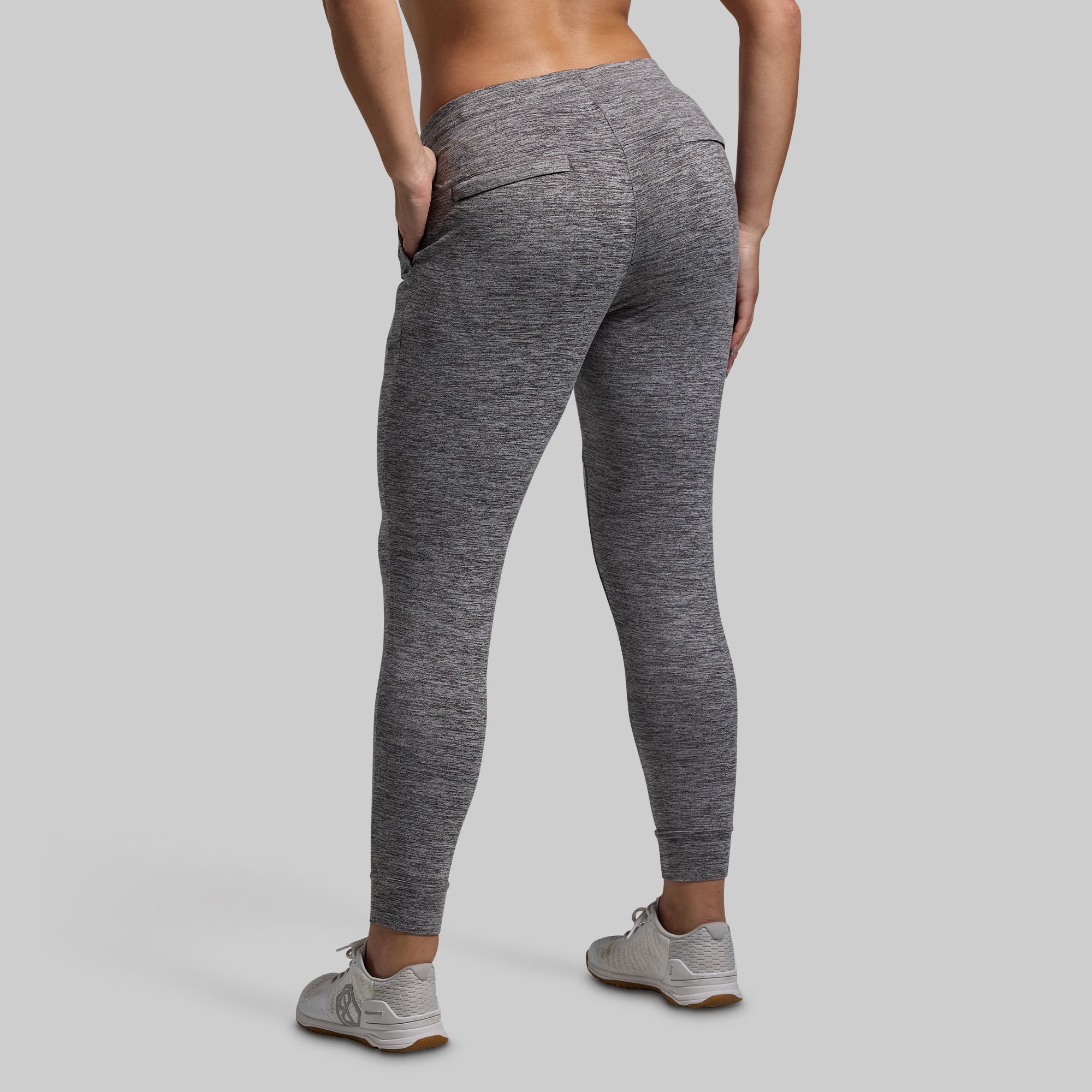 Women's Low Rise Athleisure Joggers - Comfortable Lounge Pants for Yoga, Running & Relaxation (Heather Grey) - Perfect for Casual Wear, Workouts & Home Comfort