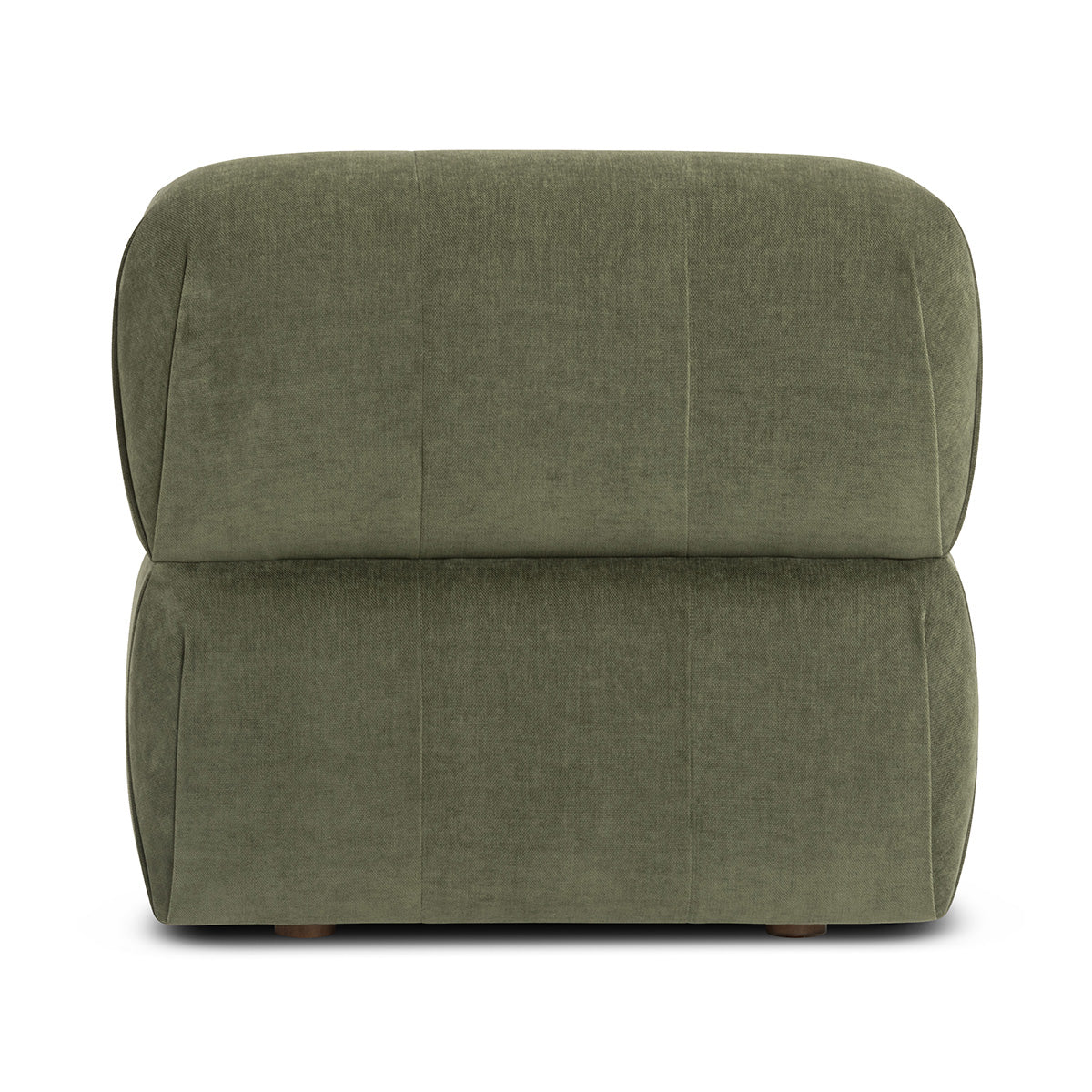 Bowie Textured Velvet Armless Modular Sectional Sofa - Modern Living Room Furniture for Small Spaces & Apartments