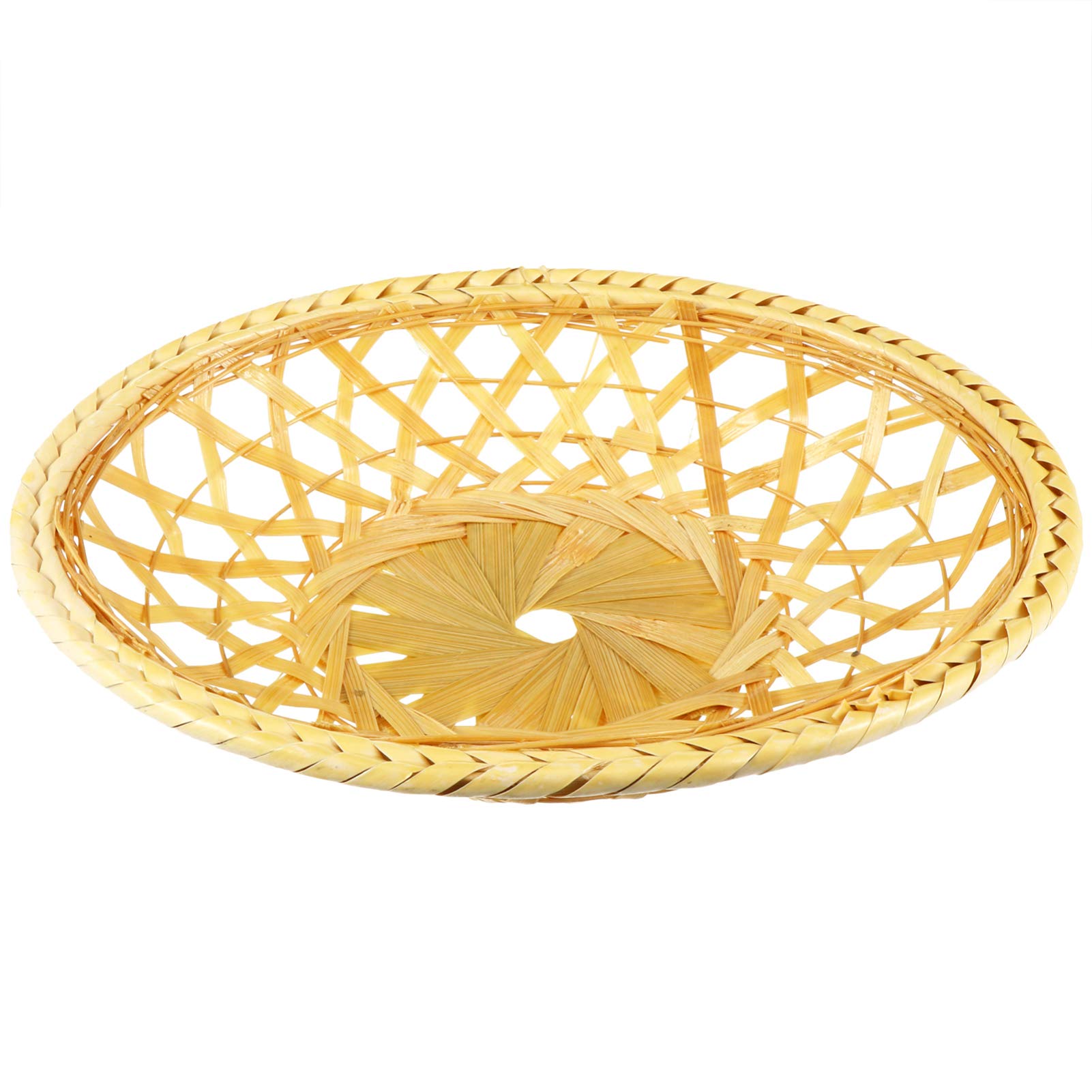 Handmade Bamboo Wicker Bread Basket - Natural Woven Storage Basket for Bread, Fruits & Vegetables - Perfect for Kitchen, Dining Table, Restaurant & Home Decor