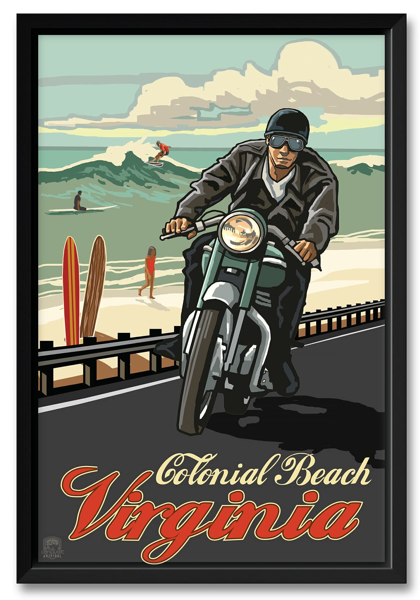 Paul A. Lanquist Colonial Beach Virginia Framed Art Print - 32