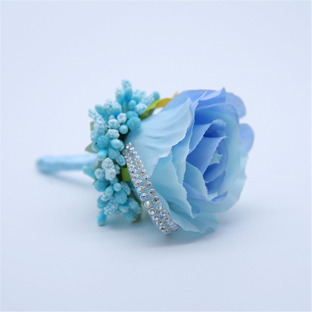 Elegant Rose Boutonniere for Groom & Groomsmen - Wedding, Prom, Party Corsage Brooch - Perfect for Ceremonies, Dances & Formal Events