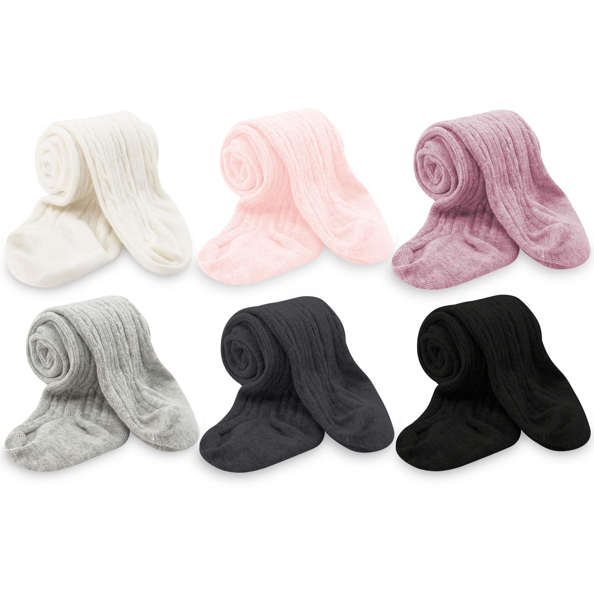 Zando Infant Soft Tights - Seamless Baby Girl Leggings | Warm Winter Knit Toddler Pants & Stockings for Newborns | Perfect for Playtime, Daycare & Cold Weather Outfits