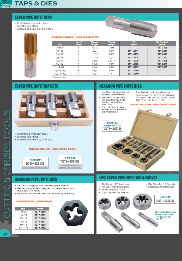 HHIP 1016-1260 1/2-20 Adjustable Round Split Die (1-1/2 Inch OD) - Perfect for Thread Repair & Metalworking Projects