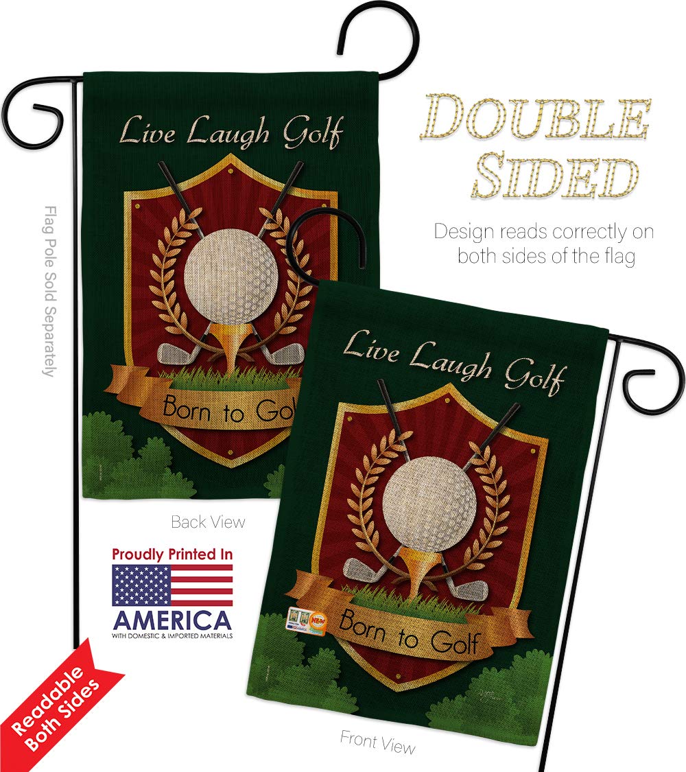 Golf Garden Flag Set - Double-Sided 18 Hole Championship Decor for Yard