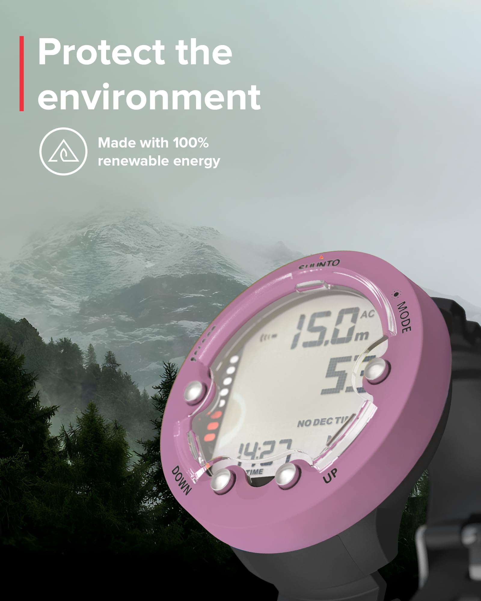 Suunto Zoop Novo Wrist Scuba Diving Computer - Professional Dive Watch with Depth Gauge & Nitrox Support for Underwater Exploration, Snorkeling & Freediving Adventures