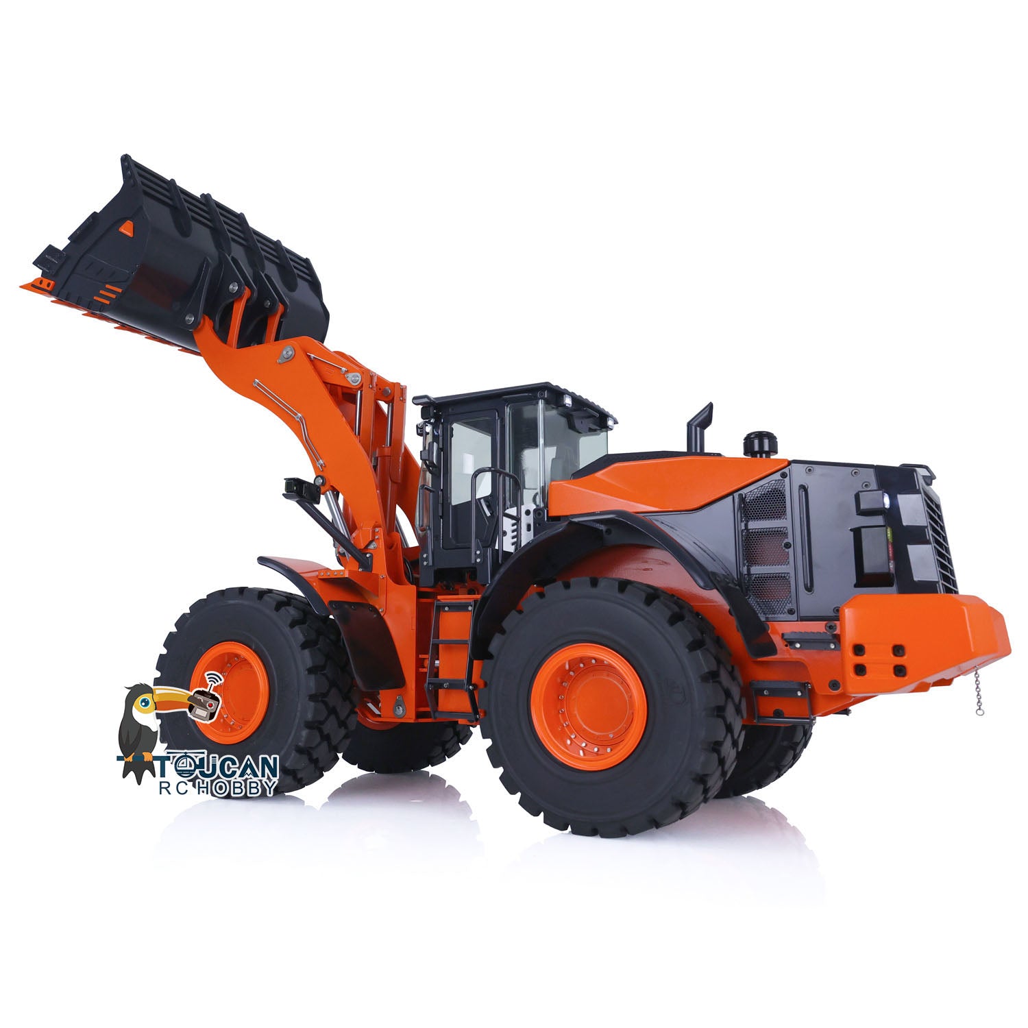1/14 Scale Hydraulic RC Loader ZW370 JDM 198 - Remote Control Metal Construction Truck with New Sound Module - Realistic Model for Construction Site Play & Collectors