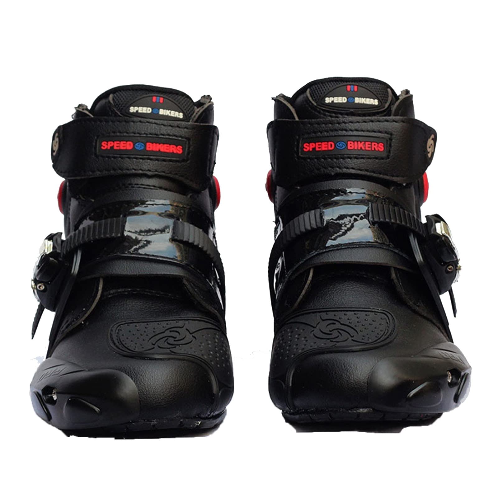 **Men's Waterproof Motorcycle Boots - Anti-Slip Adjustable Lace-Up Riding Shoes for Bikers & Mechanics - Ideal for Motorcycle Riders & Outdoor Adventures**