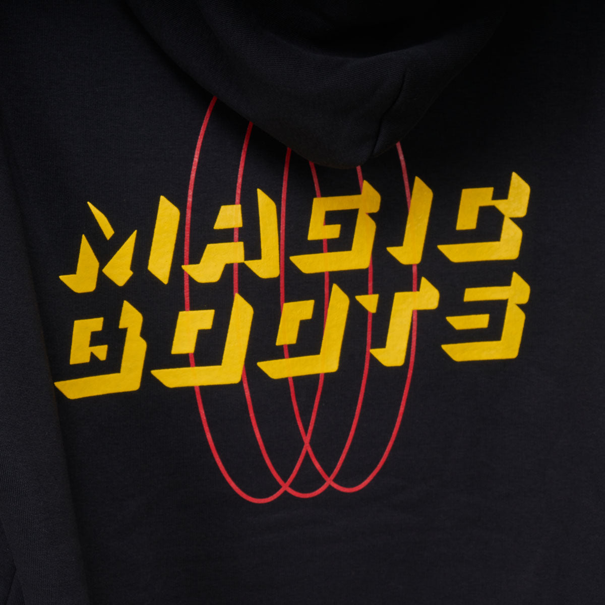 NJ Nils Jansons 'Magic Boots' THE HOODIE - Black Unisex Pullover Sweatshirt for Streetwear & Casual Fashion | Perfect for Urban Outfits, Lounge Wear & Cool Weather