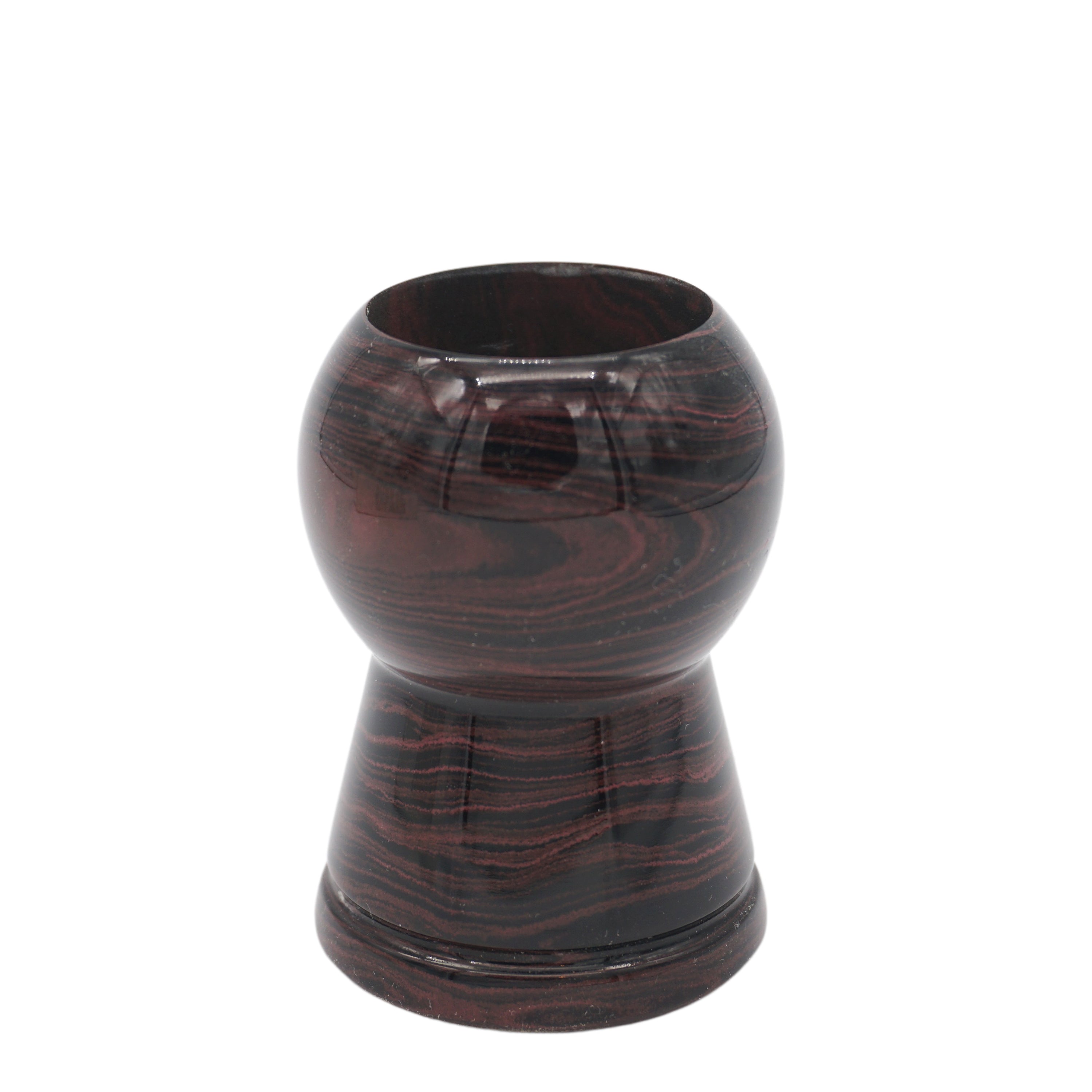 Premium Handmade Raspberry Ebonite Shaving Brush Handle - Compatible with 24mm & 26mm Knots - Perfect for Wet Shaving & Luxury Grooming Gifts