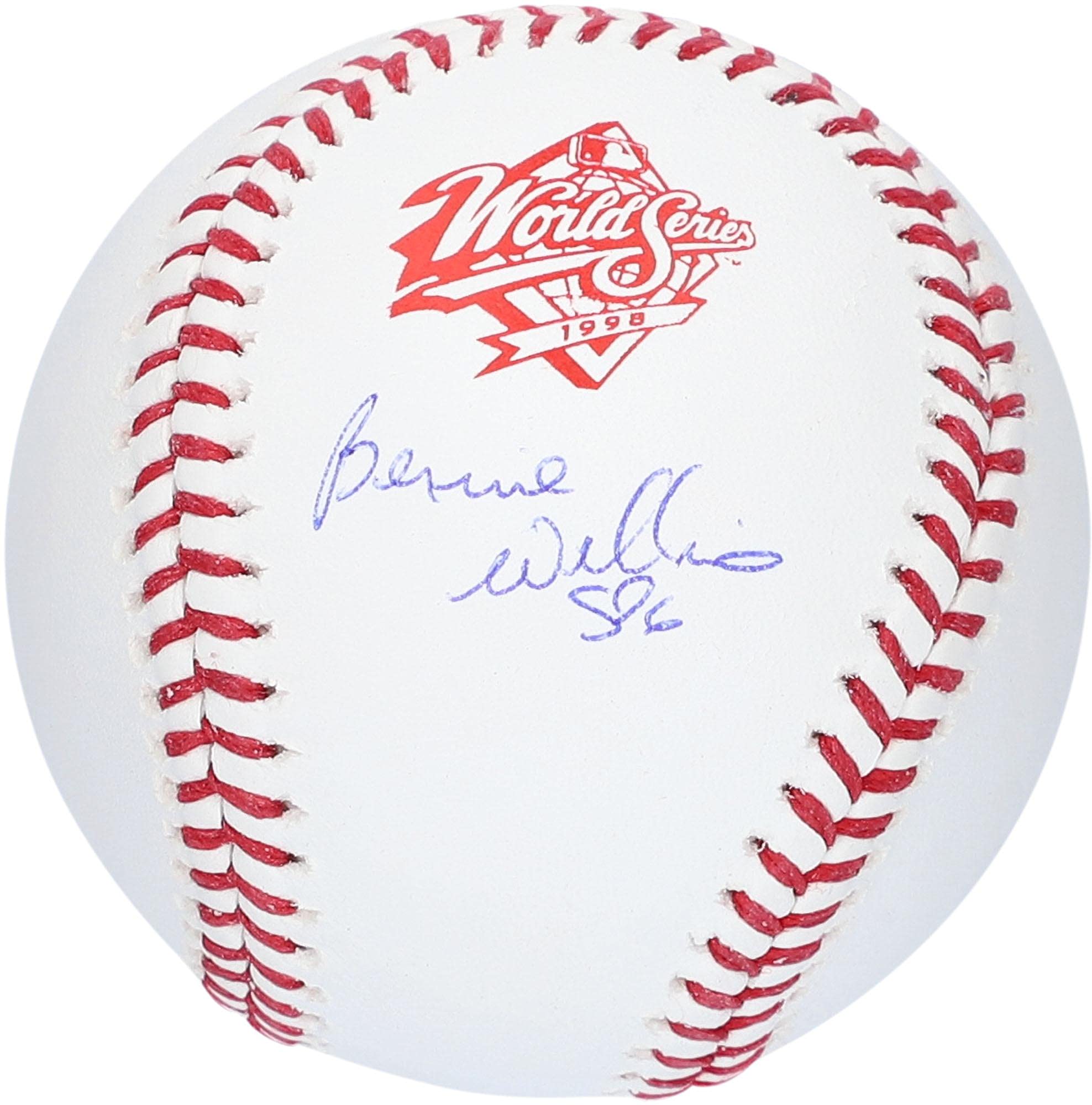 Bernie Williams Autographed New York Yankees 1998 World Series Baseball - Signed MLB Collectible for Fans & Memorabilia Enthusiasts - Perfect for Display, Gifts & Sports Collections