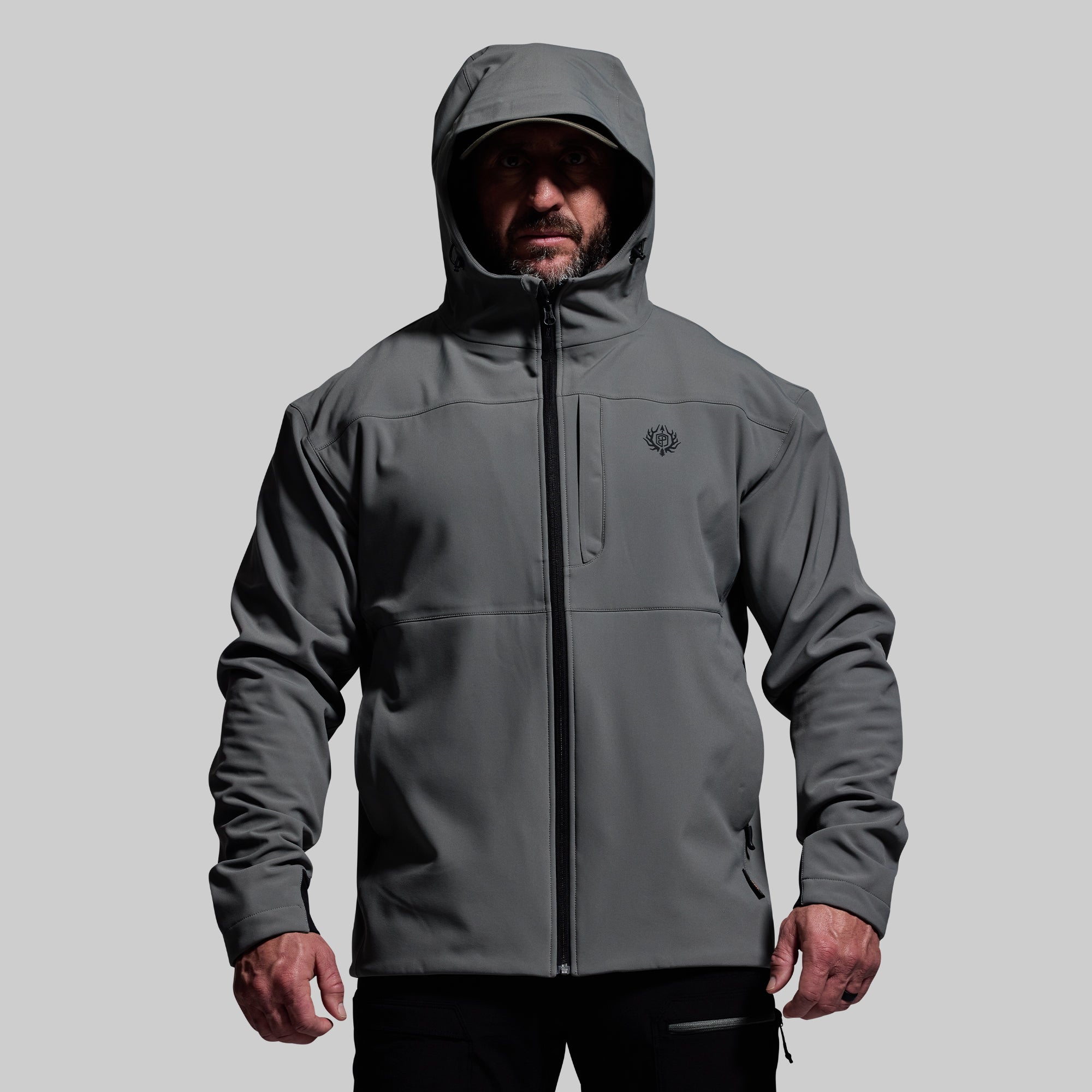 Men's Waterproof Windproof Barrier Jacket - Wolf Grey | Outdoor Hiking, Camping & Travel Essential