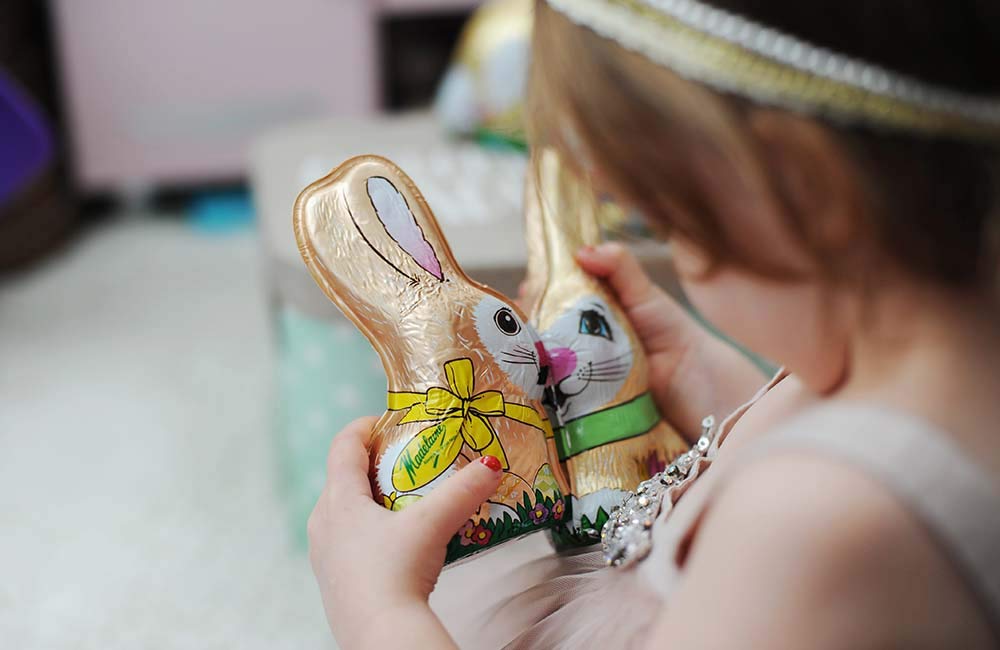 Premium 8 oz Madelaine's Milk Chocolate Easter Bunny - Delicious Semi-Solid Chocolate for Easter Baskets, Party Favors, Holiday Gifts & Festive Decorations - Perfect for Easter Celebrations, Egg Hunts & Spring Gatherings
