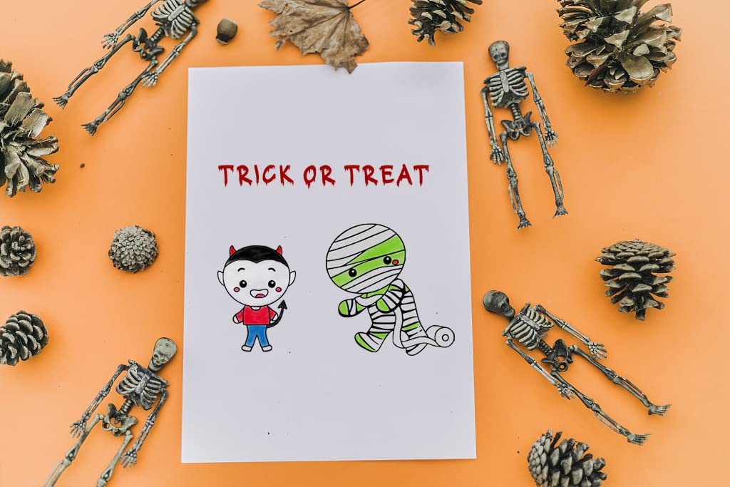 Halloween Clear Stamps & Cutting Dies Set - Ghost, Witch, Bat Die Cuts for DIY Card Making, Scrapbooking, Paper Crafts - Perfect for Holiday Greeting Cards, Album Decorations & Halloween Party Invitations