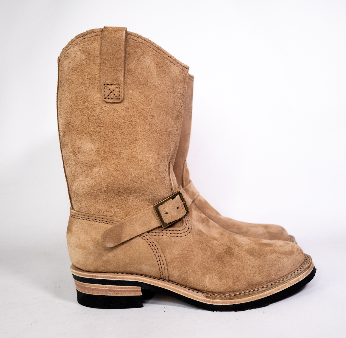 Wesco Boots X The Shop Honey Badger Morrison Work Boots - Durable Leather Steel Toe Boots for Construction, Hiking & Outdoor Work