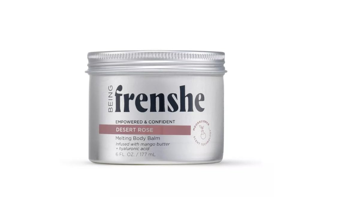 Being Frenshe Melting Body Balm - Desert Rose Scented Moisturizing Balm for Dry Skin - 6 Fl Oz - Perfect for Spa Nights & Self-Care Rituals