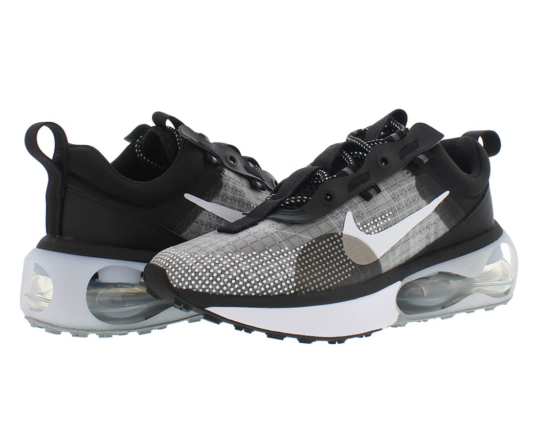 Nike Air Max 2021 Running Shoes for Men - Black/White/Metallic Silver/Smoke Grey - Size 9 B (M) - Lightweight Cushioned Sneakers for Jogging, Gym Workouts & Everyday Wear