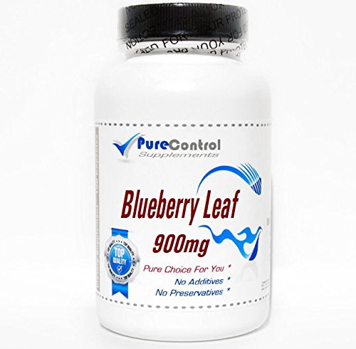 PureControl Supplements Blueberry Leaf Extract 900mg - 200 Capsules | Antioxidant Support for Immune & Heart Health | Daily Wellness Supplement