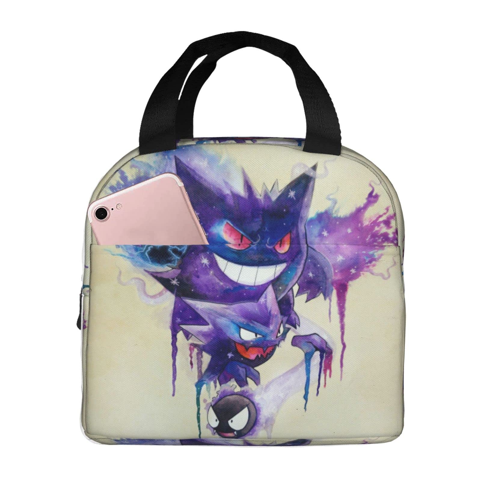 Anime Insulated Lunch Bag - Portable Oxford Cloth Lunch Box for School, Work, Travel & Picnic | Aluminum Foil Thickened Thermal Insulation | Perfect for Students, Office Workers & Outdoor Activities